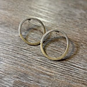 Silver and Gold Hoop Earrings